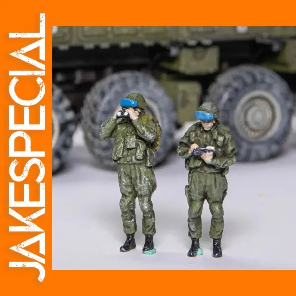 1:72 Scale Resin Russian Soldiers Diorama Set