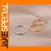 Stainless Steel Trendy Women's Anniversary Ring