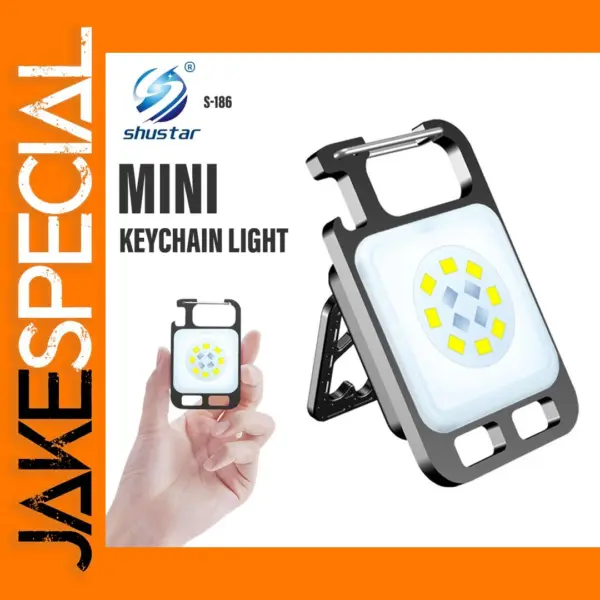 Mini COB Keychain Flashlight LED 4 Modes