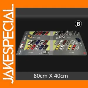 1:64 Scale Parking Lot Scene Mat 80x40cm