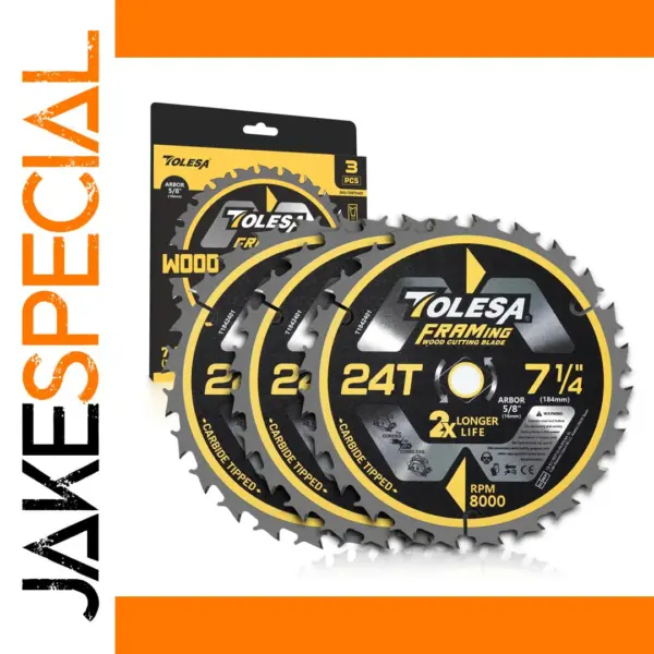 7-1/4 Inch Circular Saw Blades Set of 3