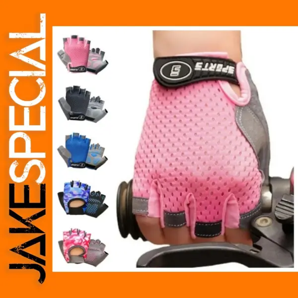 Children's Breathable Half Finger Cycling Gloves