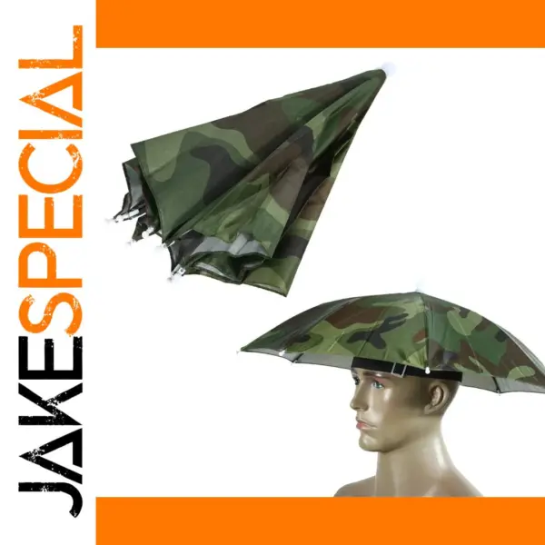 Outdoor Foldable Sun & Rain Umbrella Hat for Women