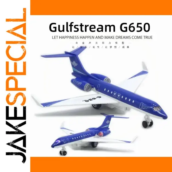 Gulfstream G650 Diecast Airplane Model مع Stand