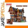 Medieval Tavern Building Blocks Model Set 3451PCS