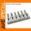 Stainless Steel Tremolo Bridge Saddles for Guitars