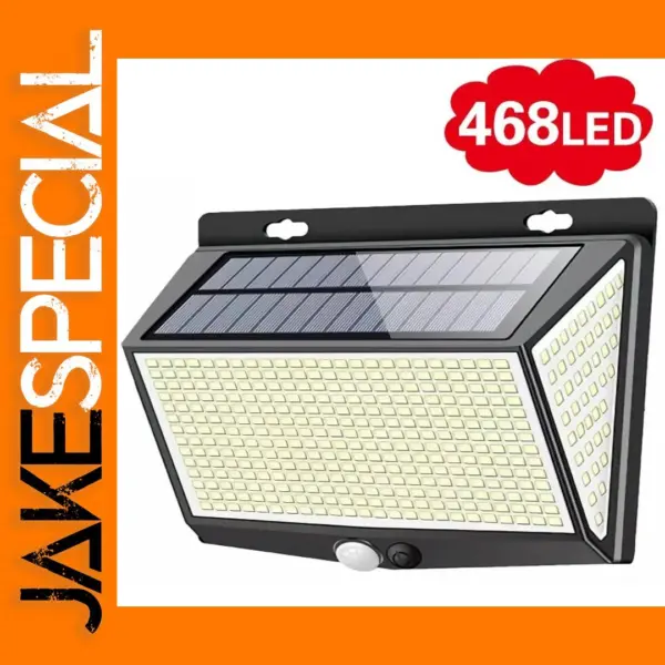 468 LED Solar Motion Sensor Outdoor Light