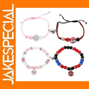 Spiderman Friendship Charm Bracelet for Couples