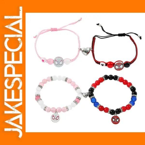 Spiderman Friendship Charm Bracelet for Couples