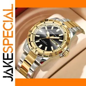 Luxury Stainless Steel Quartz Wrist Watch for Men