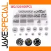 304 Stainless Steel Ball Bearing Set 15 Sizes 580pcs