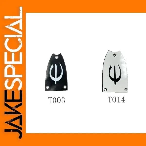 Korean Made Epiphone LP Trussrod Cover Black White