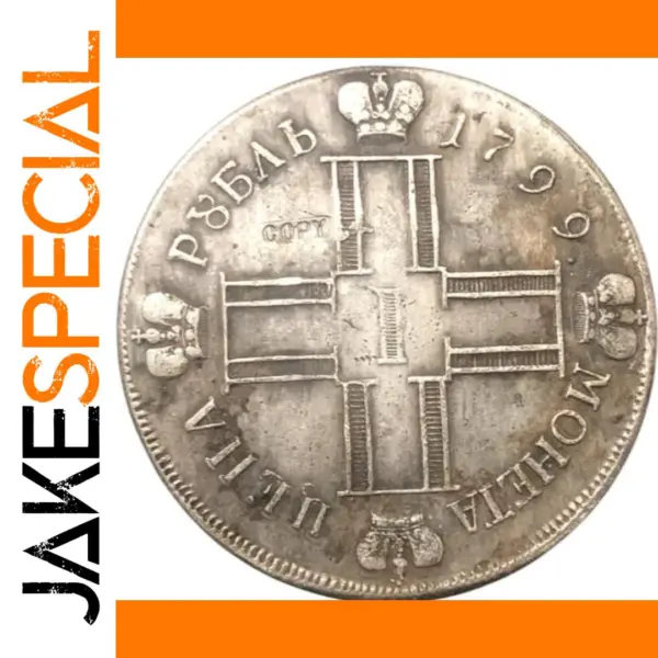 1799 Russian Rouble Silver Plated Copy Coin