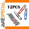 12-Pack Cross Stitch Sewing Scissors Set