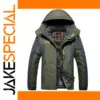 Men's Waterproof Winter Jacket with Fleece Lining