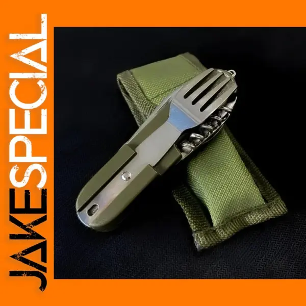 7-in-1 Stainless Steel Camping Utensil Set
