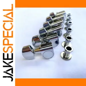 6-Piece Chrome Guitar Tuner Machine Heads Left Hand