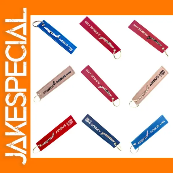 Airbus Embroidered Keychain Luggage Tag