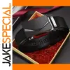 Men's Leather Black Automatic Belt