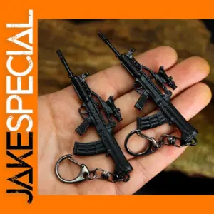 PUBG Metal Gun Keychain 9cm QBZ95 AWM