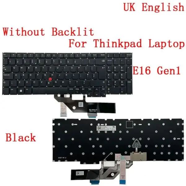 Backlit Keyboard for Lenovo ThinkPad E16 Gen1 - Image 12