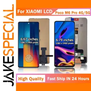 M6Pro LCD Screen with Frame for Xiaomi Poco M6 Pro