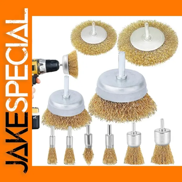 10 Pcs Wire Brush Wheel Set for Drill