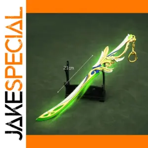 Genshin Impact Alloy Sword Keychain Accessory