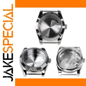 Polished Stainless Steel Watch Case 36mm 39mm