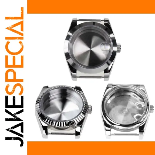 Polished Stainless Steel Watch Case 36mm 39mm
