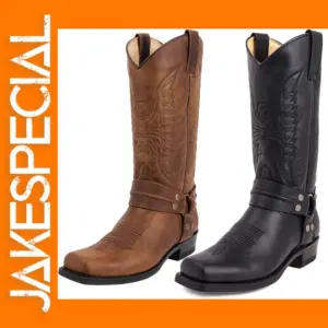 Retro Mid-Calf Cowboy Boots for Men