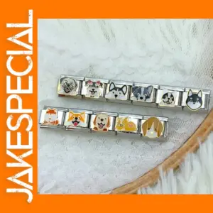 Cute Dog Series Stainless Steel Charm Bracelet