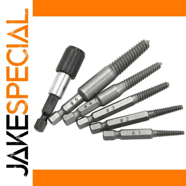 5pc Screw Extractor Set with 60mm Tool