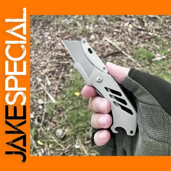 Stainless Steel Folding Utility Knife SK5 Blade