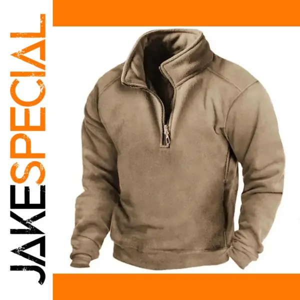 Men's Warm Windproof Pullover Sweatshirt