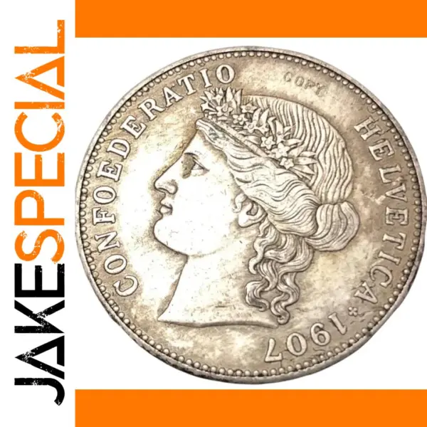 1907 Switzerland Silver Plated Copy Coin