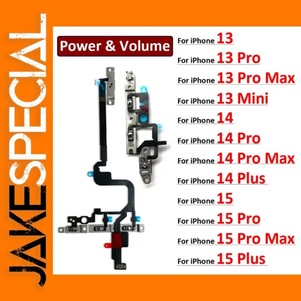 Power Button Flex Cable for iPhone 13-15 Pro Max