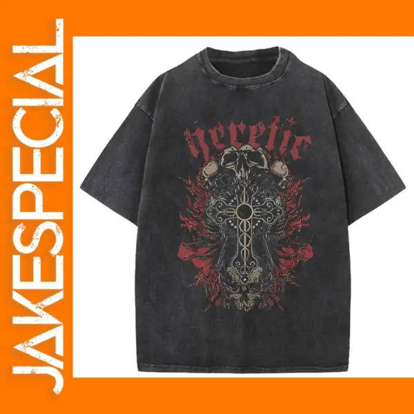 Horror Skull Oversized T-Shirt for Men and Women