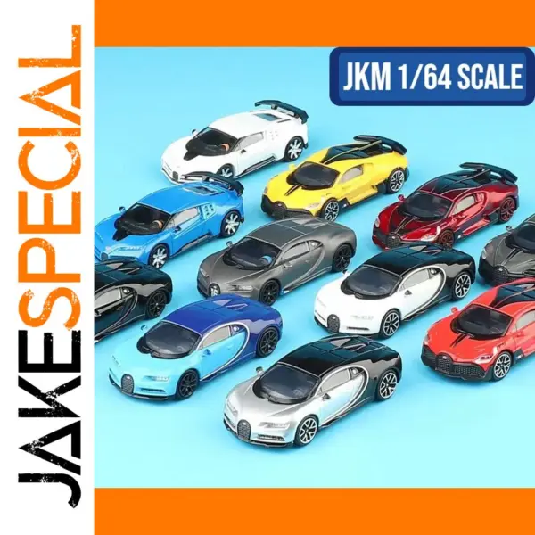 1/64 Scale Bugatti Diecast Model Car Collection
