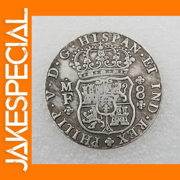 Spain 1741 Gold Silver Coin Replica Ornament