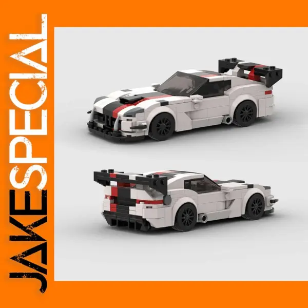 JAKESPECIAL Race Car Building Block Model