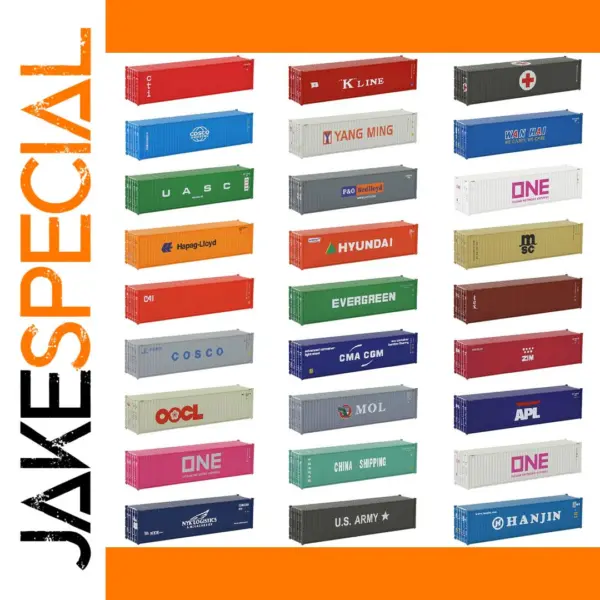 HO Scale 1:87 40ft Shipping Container Model