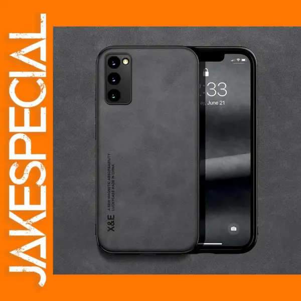 Magnetic Leather Case for Samsung Galaxy Models