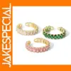 Gold Plated Copper Engagement Ring with Zirconia