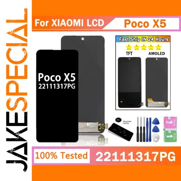 AMOLED 6.67 inches LCD Replacement for Xiaomi Poco X5