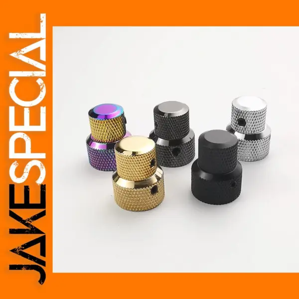 Dual Knurled Stacked Control Knobs for Guitars