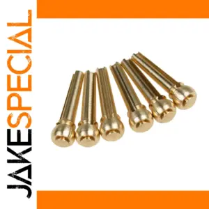 Brass Acoustic Guitar Bridge Pins Set