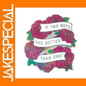 Yaoi BL Glitter Enamel Pin for LGBTQ+ Pride
