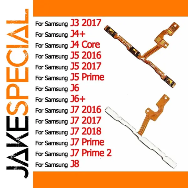 Samsung Galaxy Button Flex Cable for J5 J6+ J8