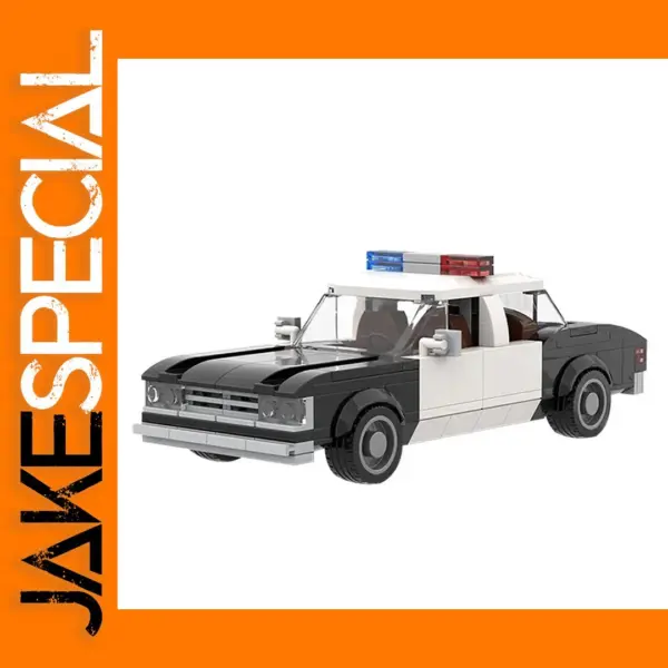 Police Building Blocks City Patrol Car Set